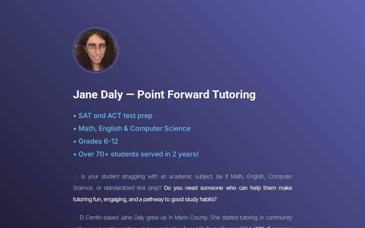 Point Forward Tutoring